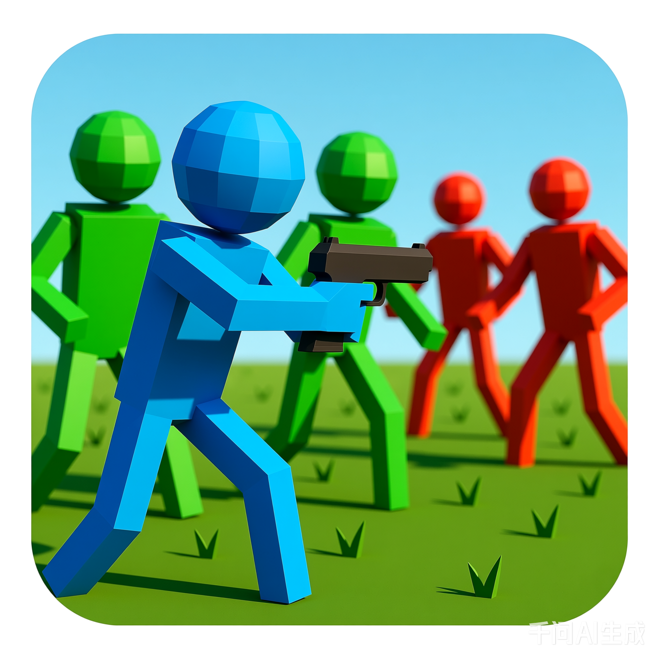 火柴人枪战 游戏图标